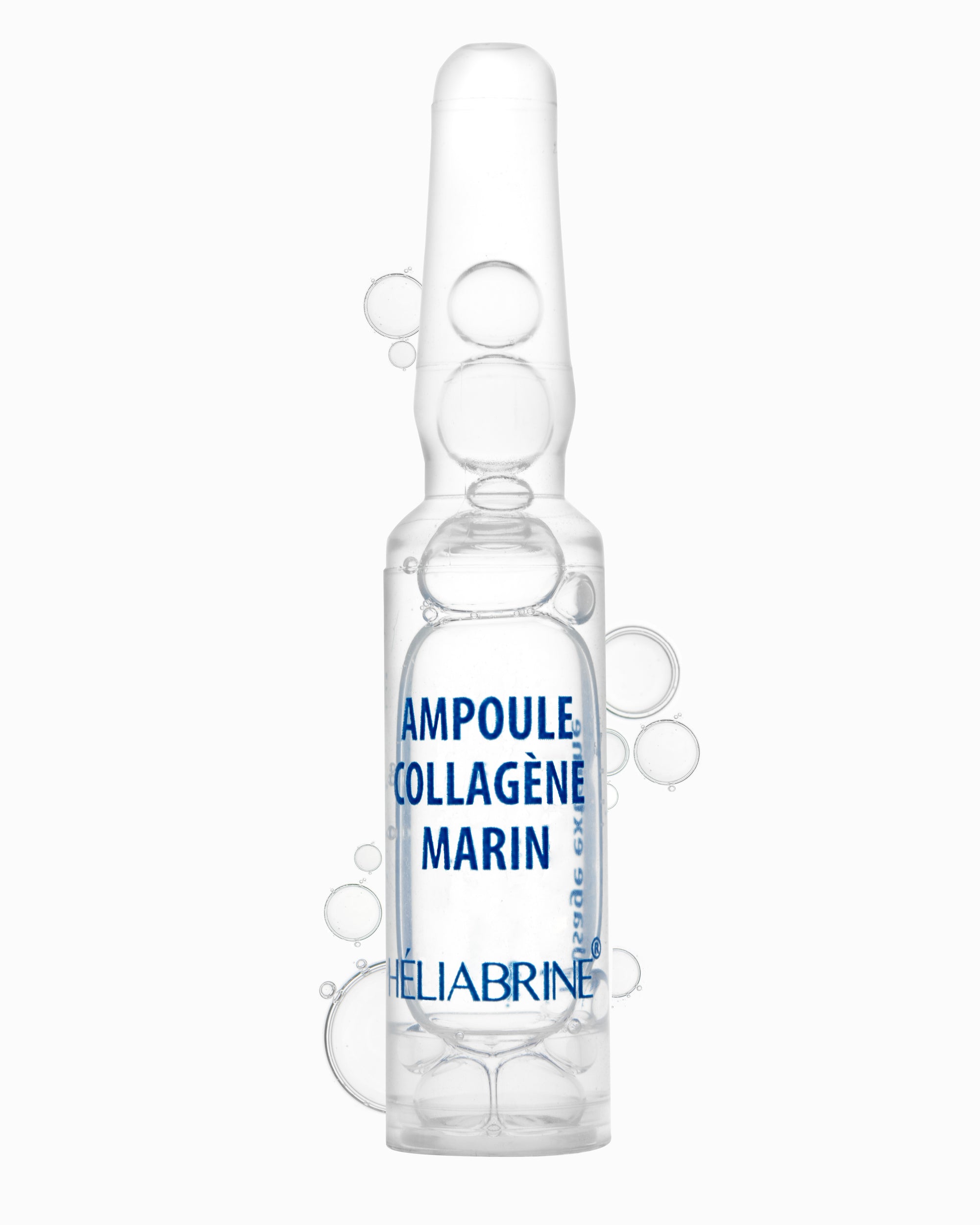 Ampoules au collagène marin Héliabrine disposées en éventail