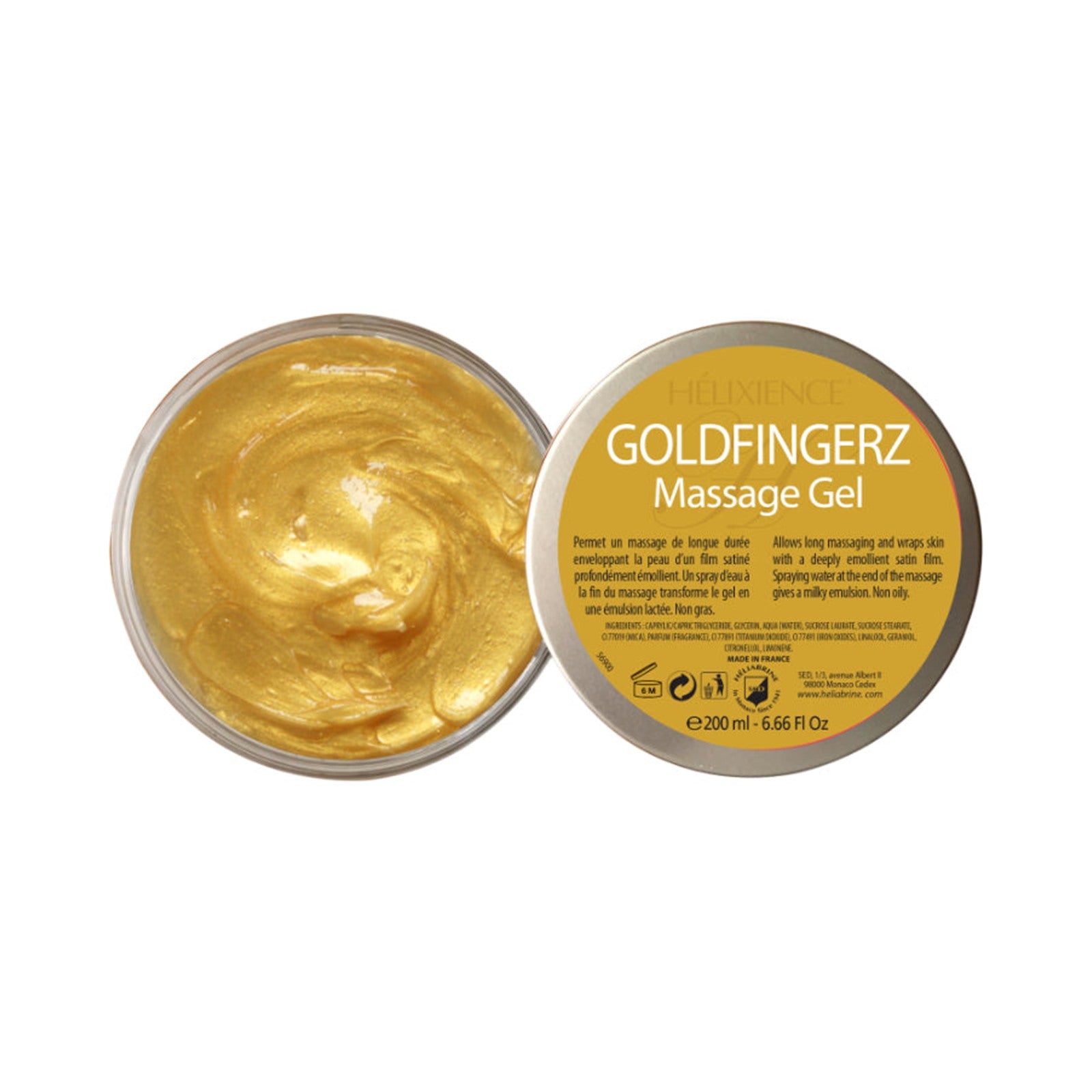 Gel de Massage Goldfingerz Héliabrine, à la Maison Constance de Blainville