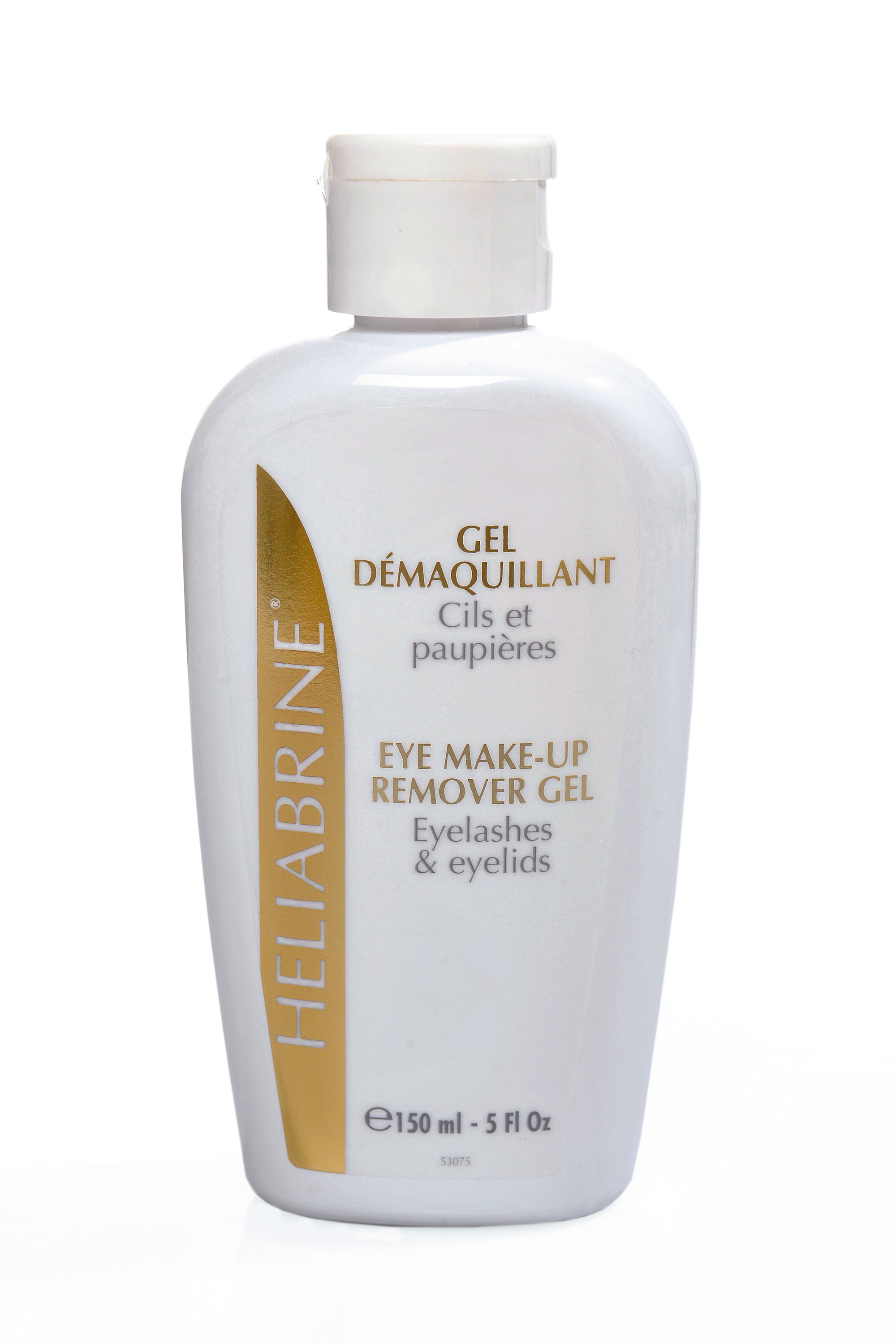 Gel Démaquillant Yeux Héliabrine 150 ml, démaquillage doux du contour des yeux