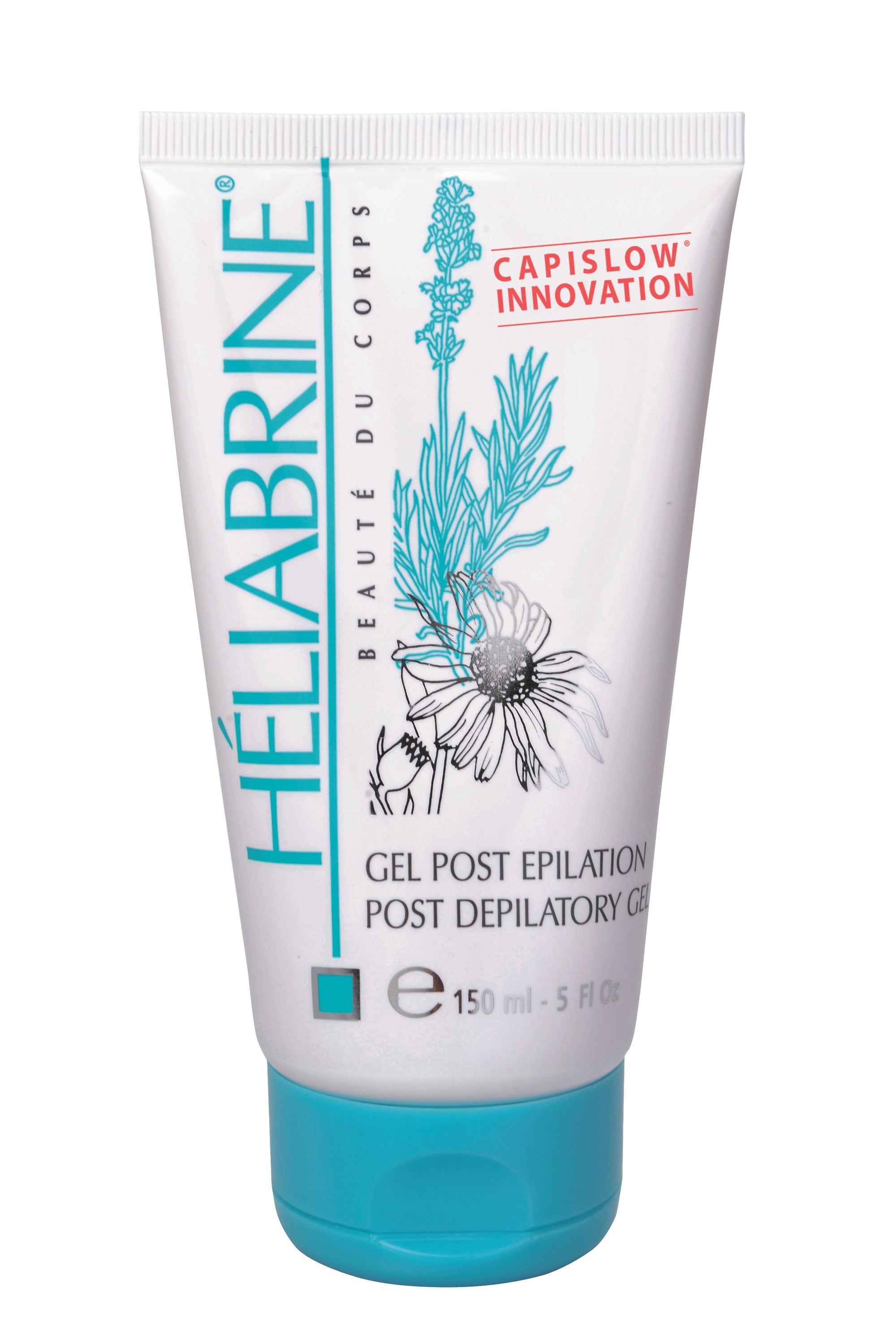 Gel Post-Épilation Héliabrine avec lunettes de protection laser