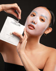 Biocellulose Masque visage G.M. Collin, pose sur le visage, à Blainville