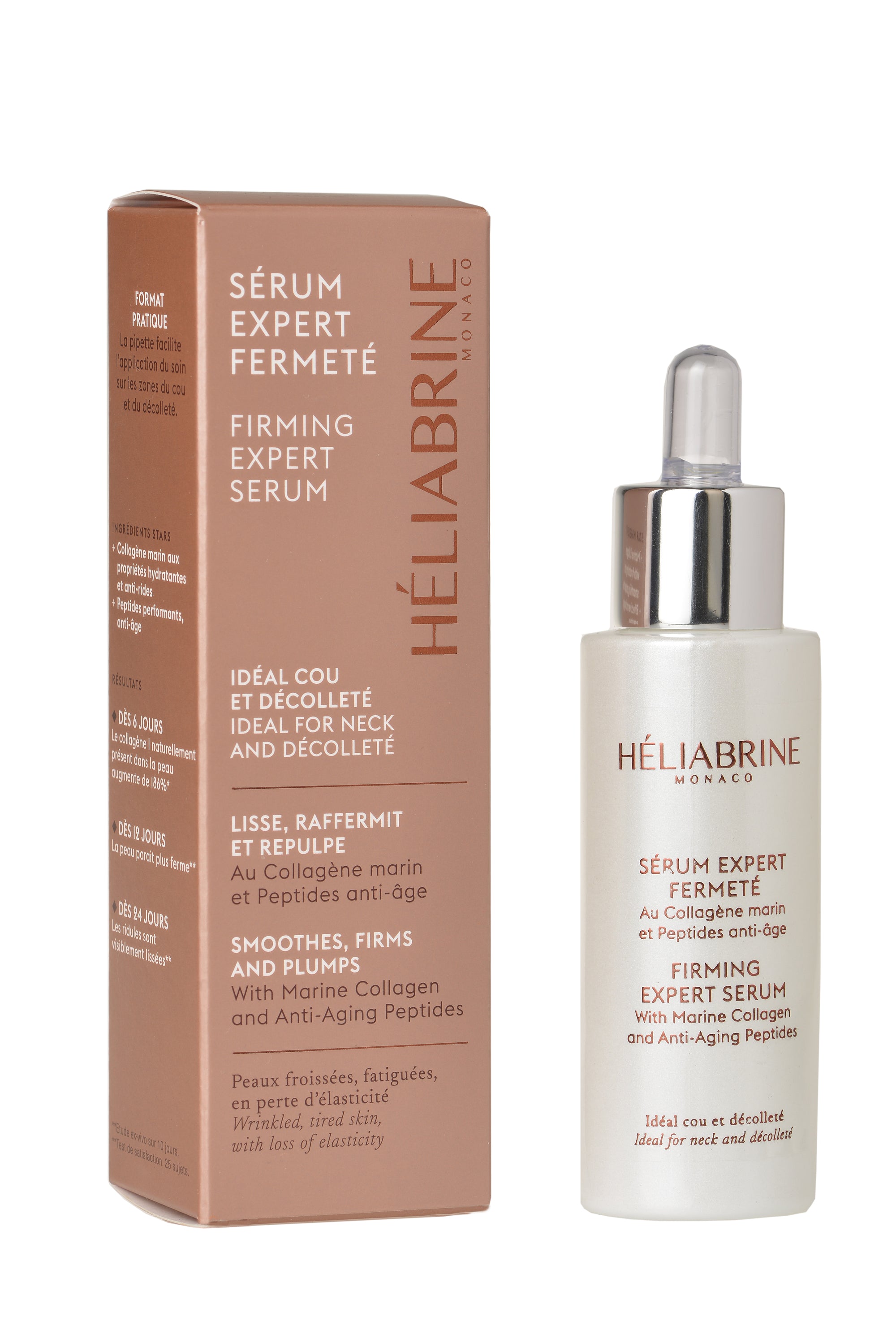 Sérum Expert Fermeté Héliabrine 30 ml, raffermit l'ovale du visage